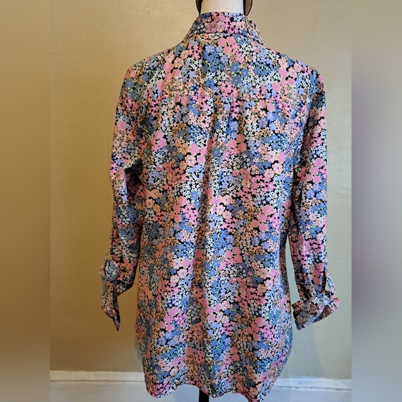 Charter Club shirt shop size 12. Relaxed fit. Roll up button sleeve - Picture 6 of 9